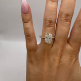 3ct Elongated Cushion Engagement Ring