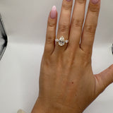 2.5ct Pear Trilogy Engagement Ring
