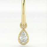 Pear Huggie Earrings