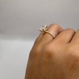 3ct Elongated Cushion Engagement Ring