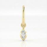 Marquise Huggie Earrings