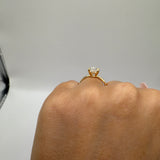3ct Elongated Cushion Moissanite Solitaire