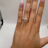 3.02ct Lozenge Cut Solitaire