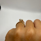 3.5ct Lab Diamond Oval Engagement Ring Size 6.75