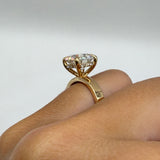 3ct Round Lab Grown Diamond Engagement Ring Size 5