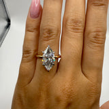 3ct Marquise Lab Grown Diamond Engagement Ring Size 6.5