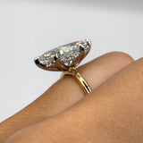 3ct Marquise Lab Grown Diamond Engagement Ring Size 6.5