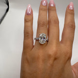 4ct F/VS1 Lab Grown Diamond Engagament Ring Size 4