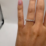 Oval Half Eternity Band Size 4