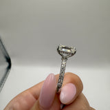 2.5ct Emerald Lab Grown Diamond Engagement Ring Size 5