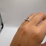 2ct Radiant Moissanite Ring Size 8.5
