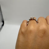 2ct Radiant Moissanite Ring Size 8.5