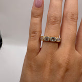 Emerald Half Eternity Band Size 5