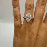 Oval Lab Grown Engagement Ring Size 4