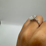 Oval Lab Grown Engagement Ring Size 4
