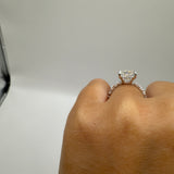 3.9ct Radiant Lab Grown Diamond Ring Size 4