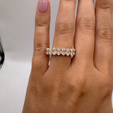 Oval Eternity Band Moissanite Size 6