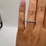 Bezel Half Eternity Band Size 7.5
