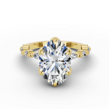 The Odette Floral Marquise Ring