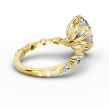 The Odette Floral Marquise Ring