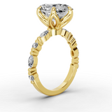 The Odette Floral Marquise Ring