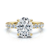 The Juliet Pave Oval Engagement Ring