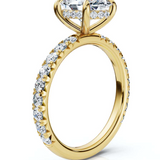 The Juliet Pave Oval Engagement Ring