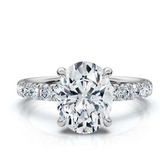 The Juliet Pave Oval Engagement Ring