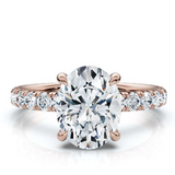 The Juliet Pave Oval Engagement Ring