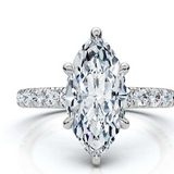 The Juliet Pave Marquise Engagement Ring