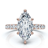 The Juliet Pave Marquise Engagement Ring