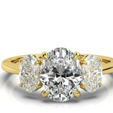 The Charlotte Oval Trilogy Engagement Ring