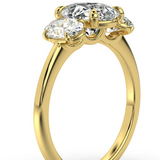 The Charlotte Oval Trilogy Engagement Ring