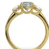 The Charlotte Oval Trilogy Engagement Ring
