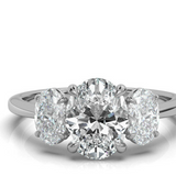 The Charlotte Oval Trilogy Engagement Ring