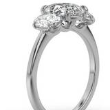 The Charlotte Oval Trilogy Engagement Ring