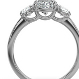 The Charlotte Oval Trilogy Engagement Ring