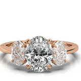 The Charlotte Oval Trilogy Engagement Ring