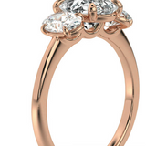 The Charlotte Oval Trilogy Engagement Ring