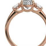 The Charlotte Oval Trilogy Engagement Ring