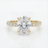 The Juliet Pave Oval Engagement Ring